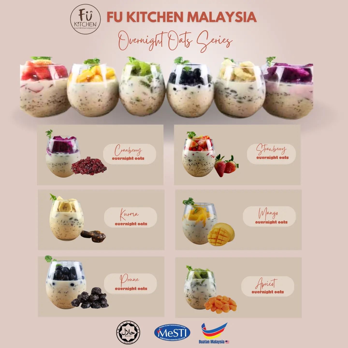 Overnight Oats Value Set (12 Units)- FREE Snacks!