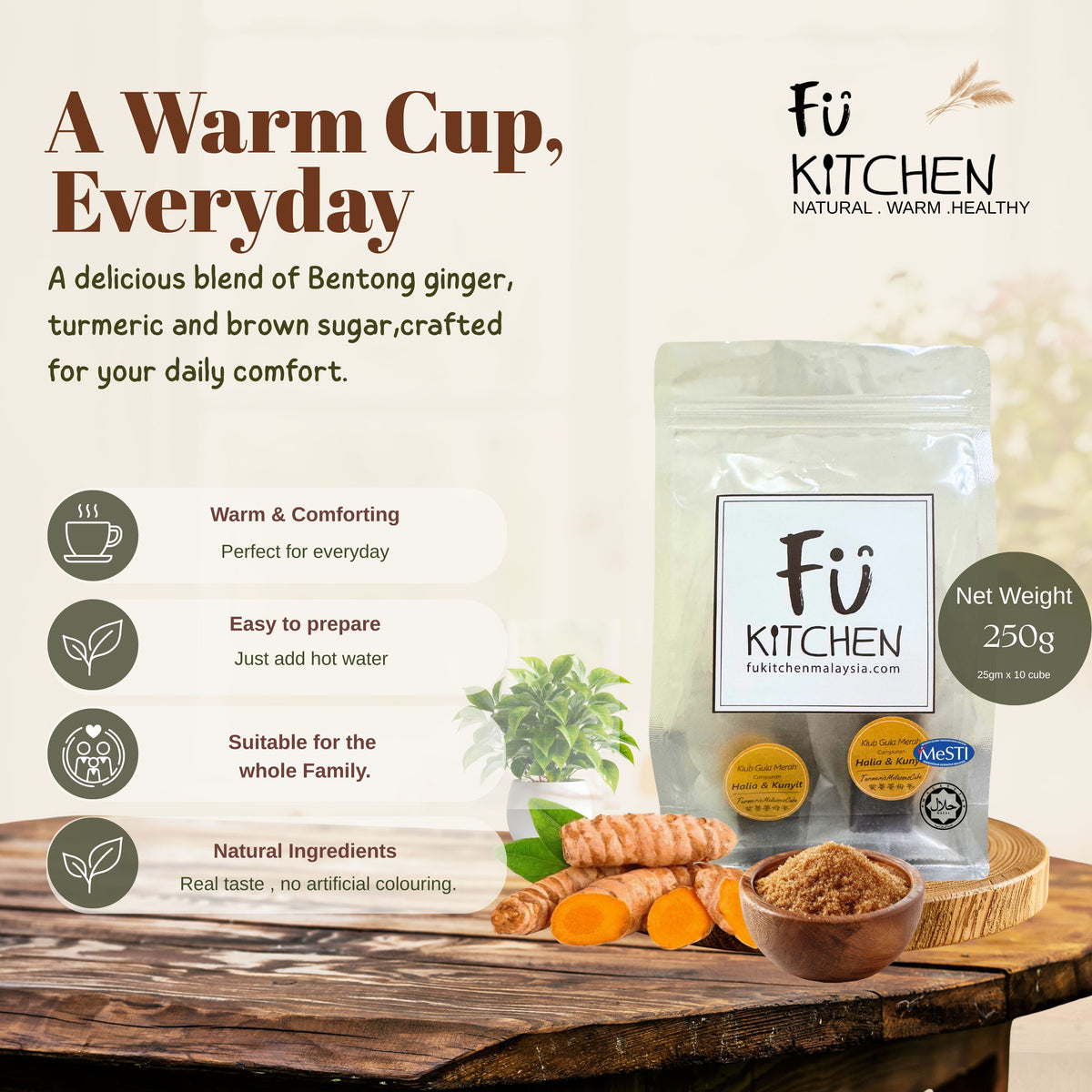 Fu Kitchen Turmeric & Bentong Ginger Tea