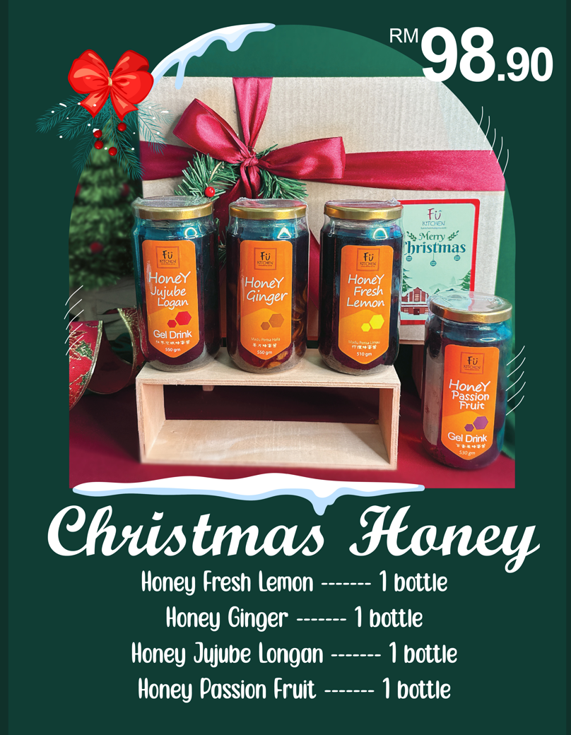 Christmas Honey Gift Set Only RM98.90- Free Woody Spoon!