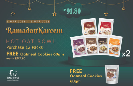 Hot Oats Ramadan Value Set (12 Units)- FREE Oatmeal Cookies 60gm!
