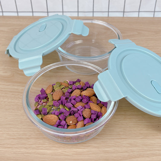 Fu Kitchen Lunch box With 4 Locks Firmly Airtight Silicone Gasket (480ml)