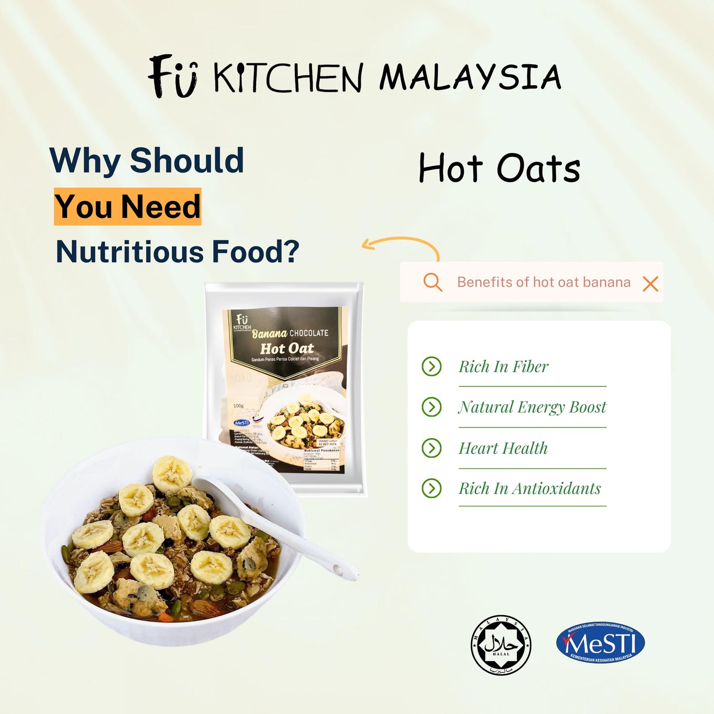 Hot Oats Ramadan Value Set (12 Units)- FREE Oatmeal Cookies 60gm!