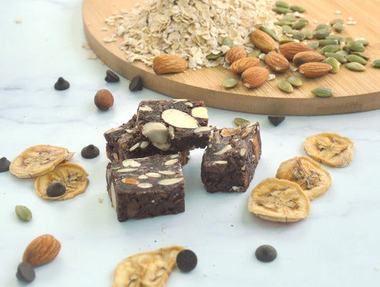 Chocolate & Banana Granola Oat Nougats (120g) - Fu Kitchen Malaysia