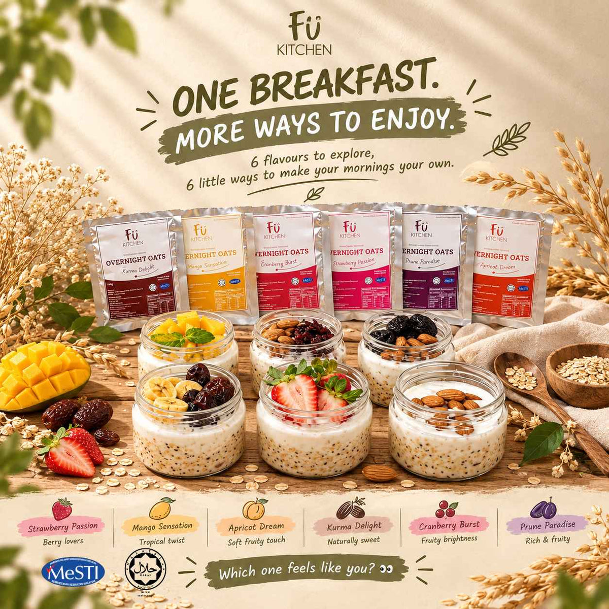 Overnight Oats Value  Set (24Units) - Free Samples