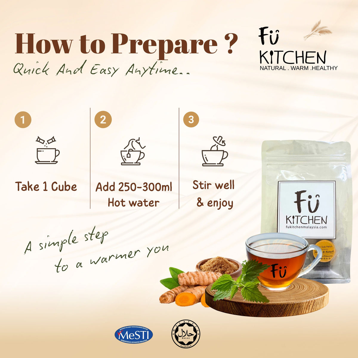 Fu Kitchen Turmeric & Bentong Ginger Tea