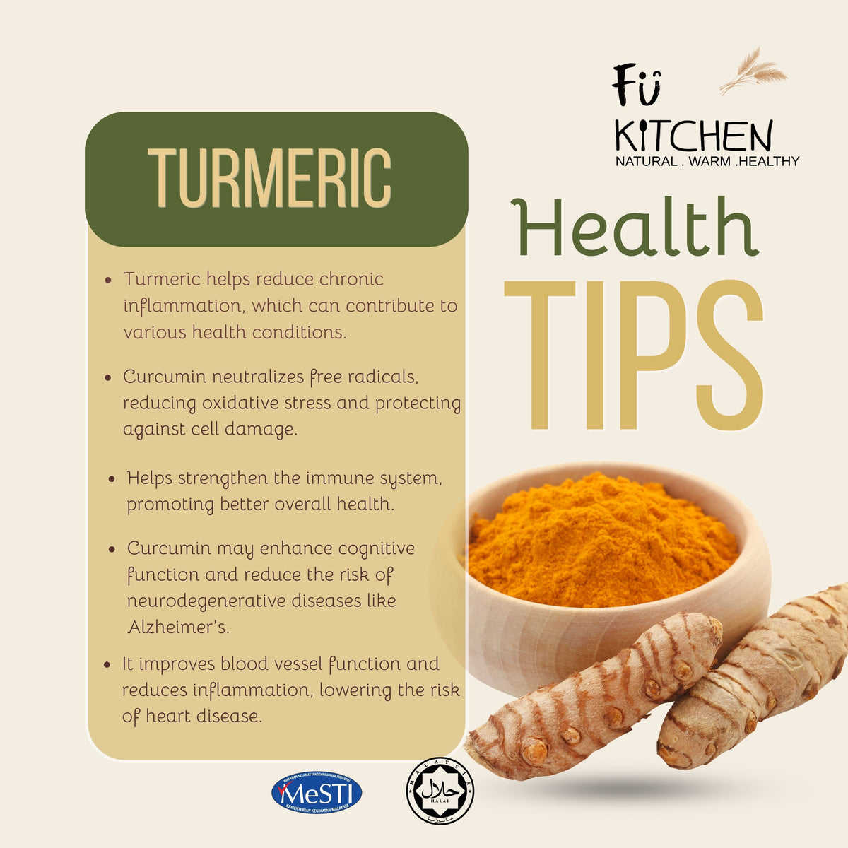 Fu Kitchen Turmeric & Bentong Ginger Tea