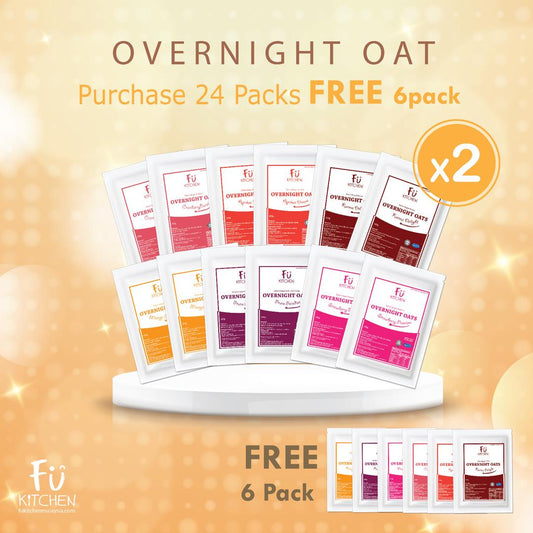 Overnight Oats 2025 Anniversary Set (24+6 Units)- FREE Extra 6 Packs!