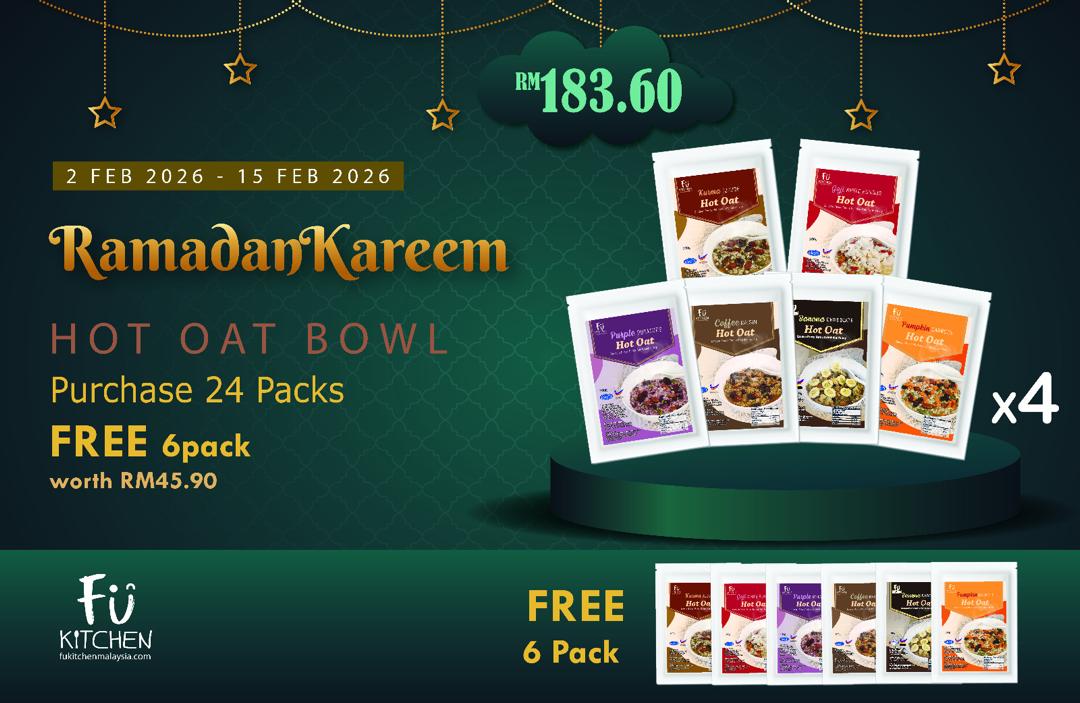 Hot Oats Ramadan Value Set (24 Units) - FREE 6 Pack!