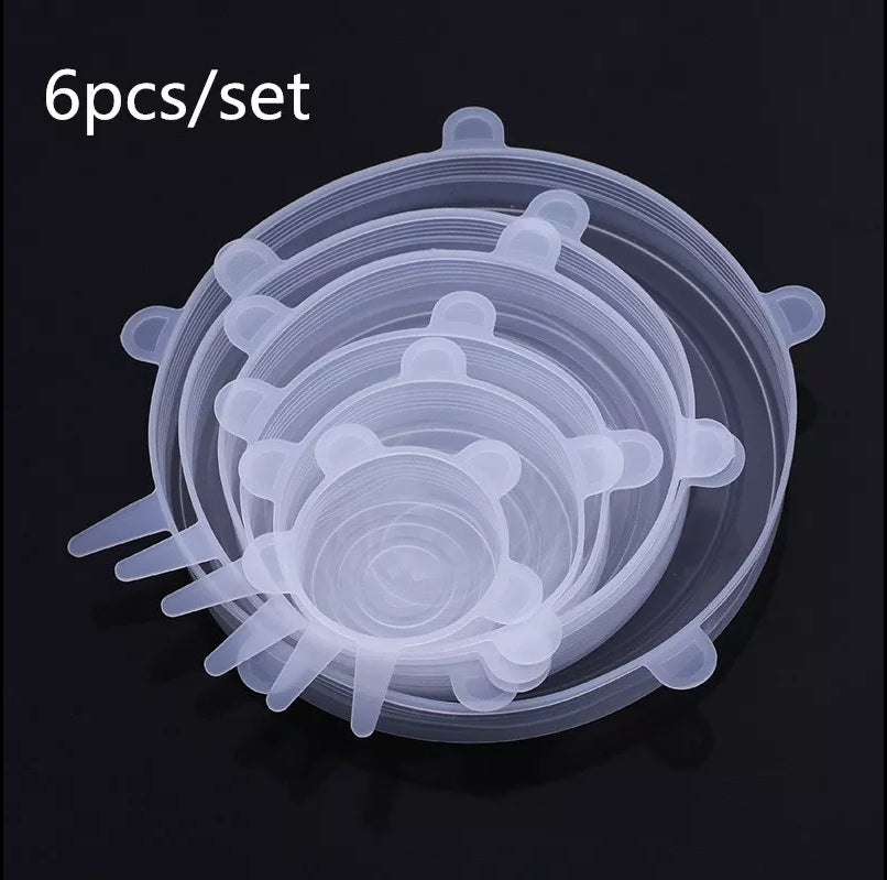 Fu Kitchen Premium Silicon Cover Lids (6pcs) - Fu Kitchen Malaysia