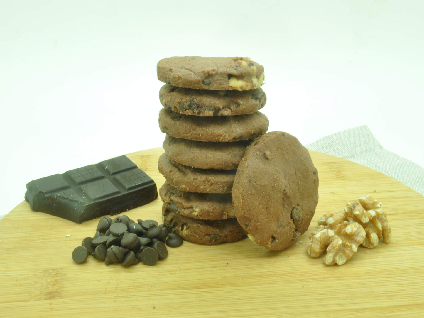 Lower Sugar Double Chocolate Walnut Cookies (180gm/bottle) - Fu Kitchen Malaysia