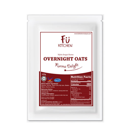 Overnight Oats Kurma Delight Value Pack ( 3 pax inside) - Fu Kitchen Malaysia