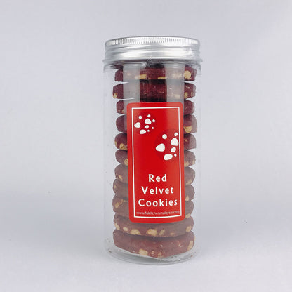 Red Velvet Cookies (190gm/bottle) - Fu Kitchen Malaysia