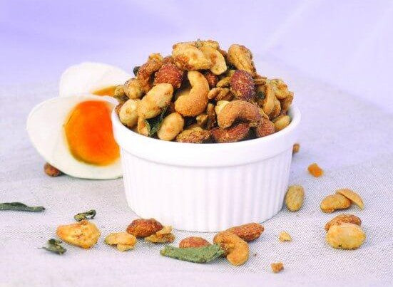 Salted Egg Mixed Nuts (100gm) - Fu Kitchen Malaysia